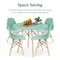 Best Choice Products 5-Piece Compact Mid-Century Modern Dining Set w/ 4 Chairs, Wooden Legs